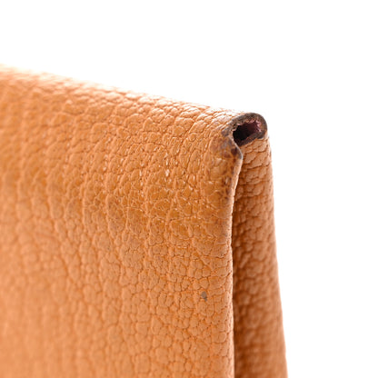 Hermes Chevre Mysore Verso Calvi Duo Card Case Caramel Rose Sakura 7 of 10
