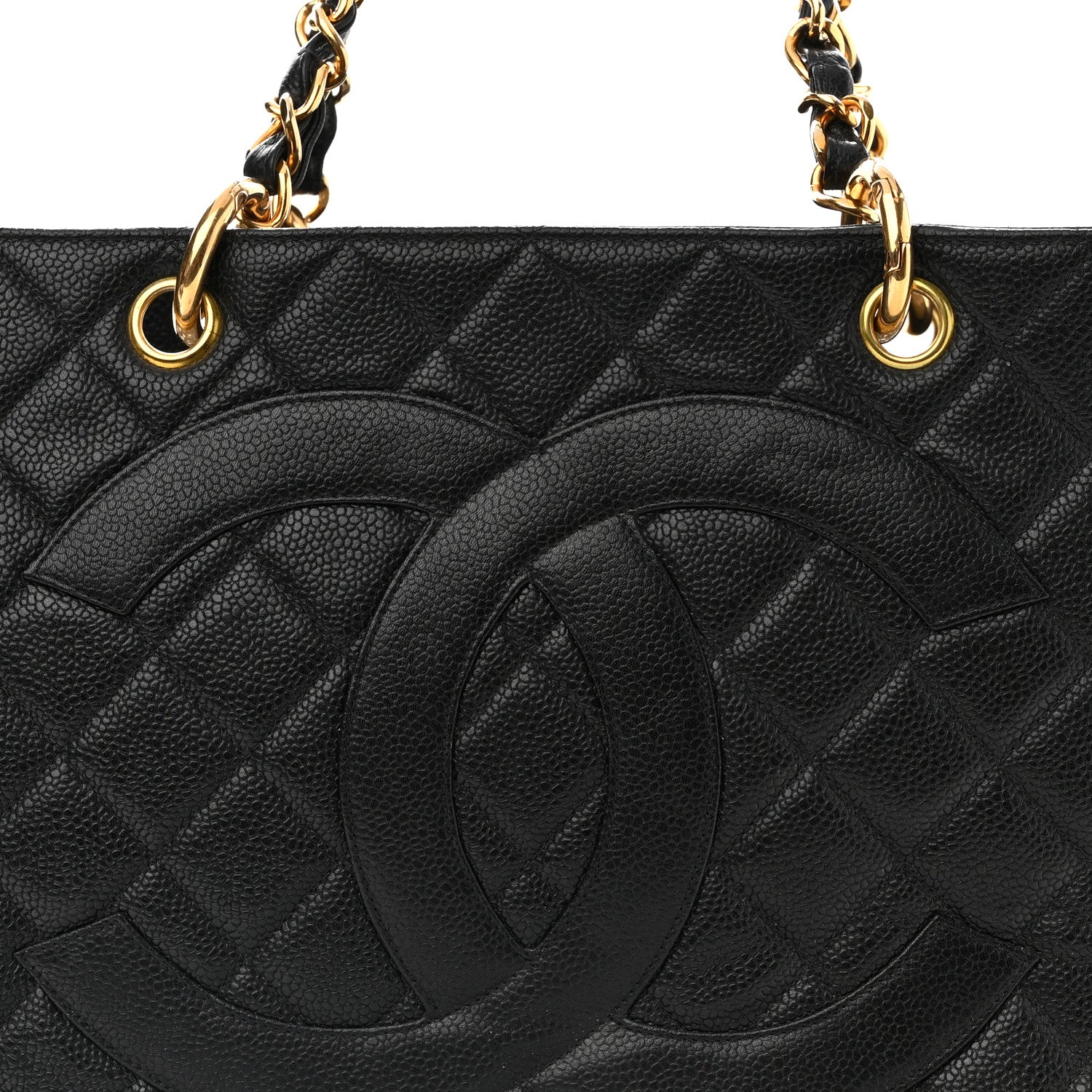 Chanel Caviar Quilted Grand Timeless Tote GTT Black 8 of 10