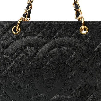 Chanel Caviar Quilted Grand Timeless Tote GTT Black 8 of 10