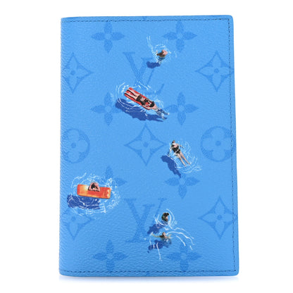Louis Vuitton Monogram Sports Passport Cover Pool Blue 1 of 7