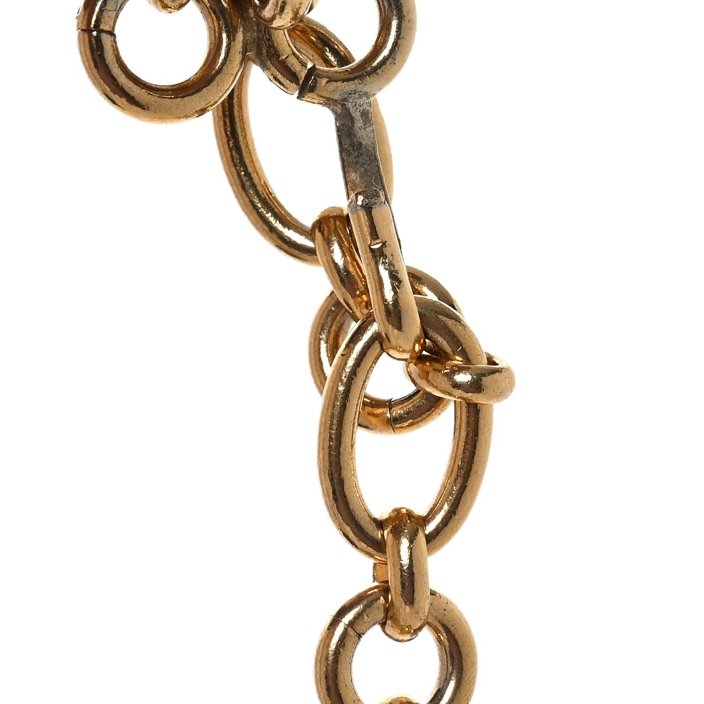 Metal Chain CC Medallion Belt Gold
