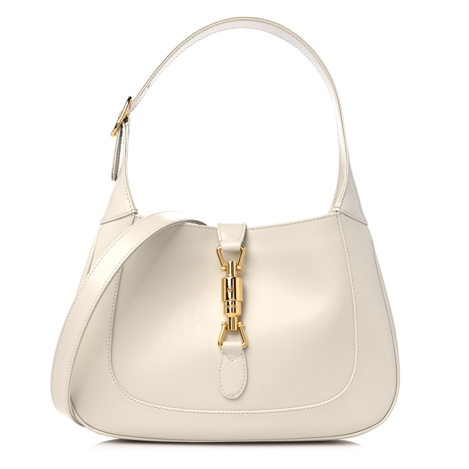 Gucci Boarded Dyana Lux Calfskin Small Jackie 1961 Hobo Mystic White 1 of 9