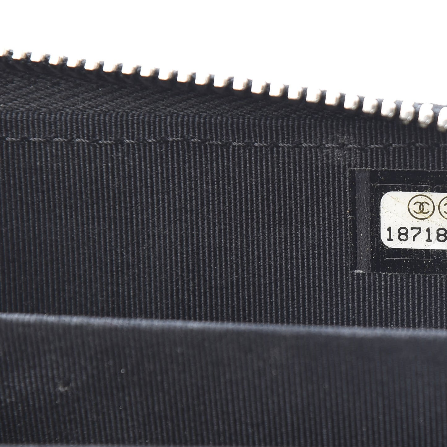 Patent Calfskin Quilted Zip Coin Purse Black