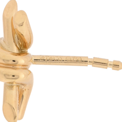 Tiffany 18K Yellow Gold Twist Knot Earrings 4 of 4