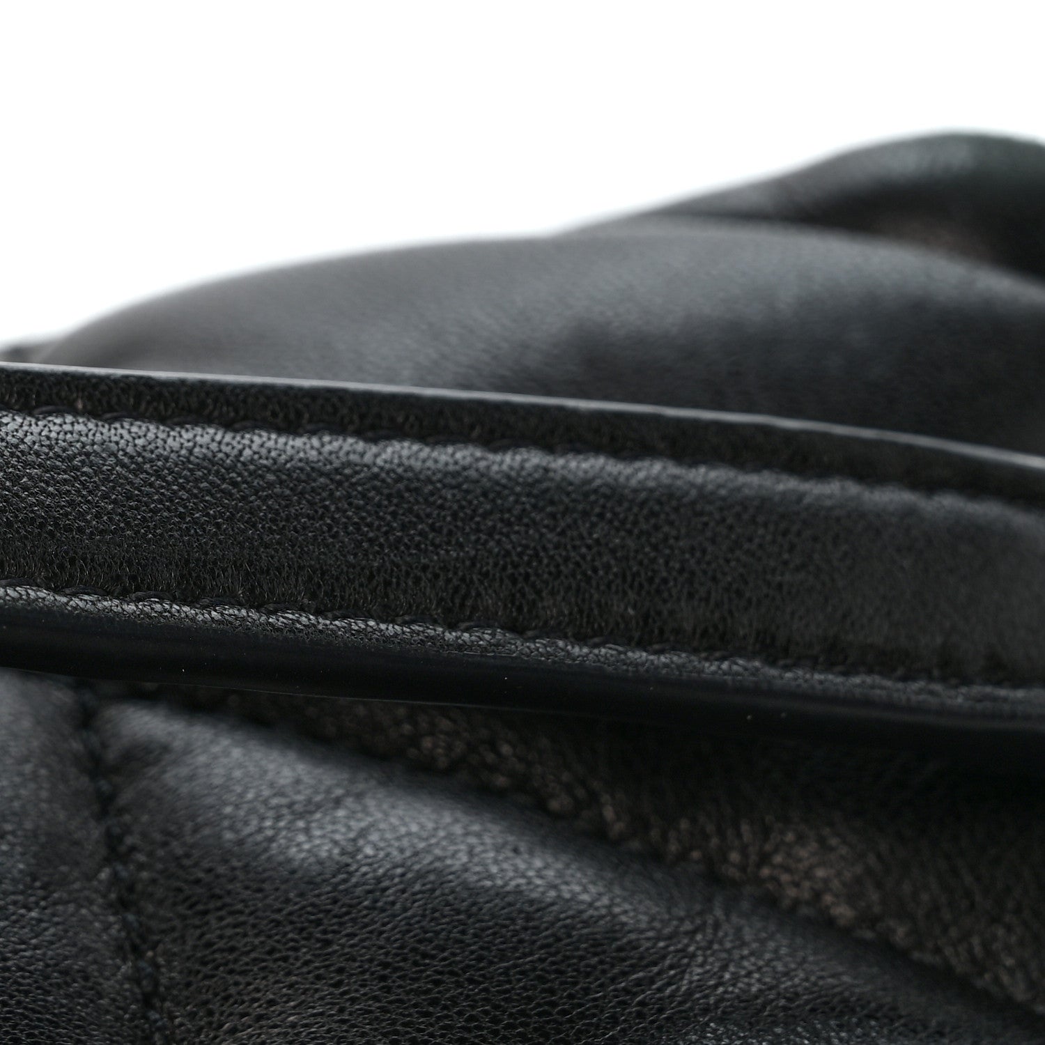Saint Laurent Lambskin Quilted Toy Loulou Puffer Monogram Chain Satchel Black 12 of 13