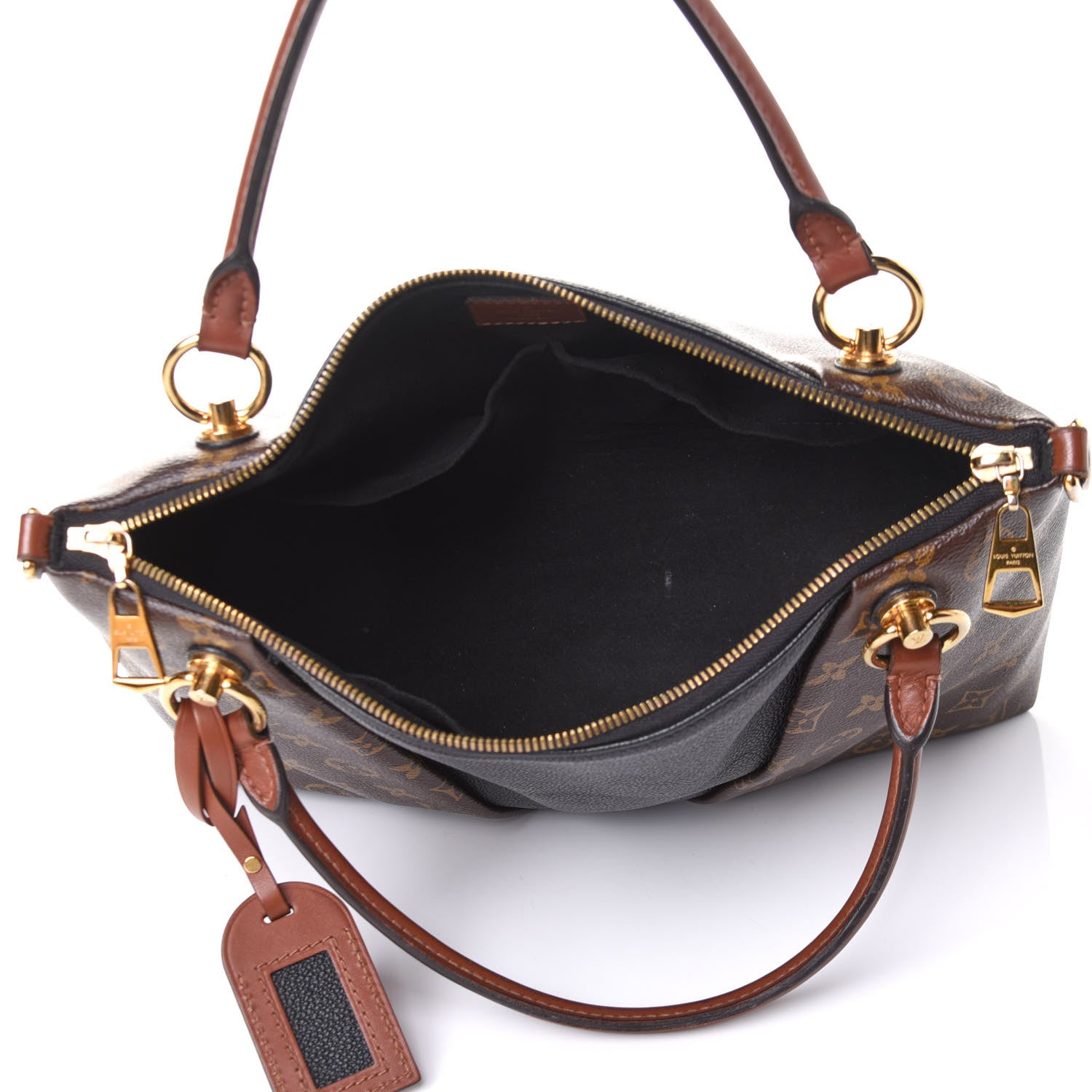 Louis Vuitton Monogram V Tote MM Black 5 of 10