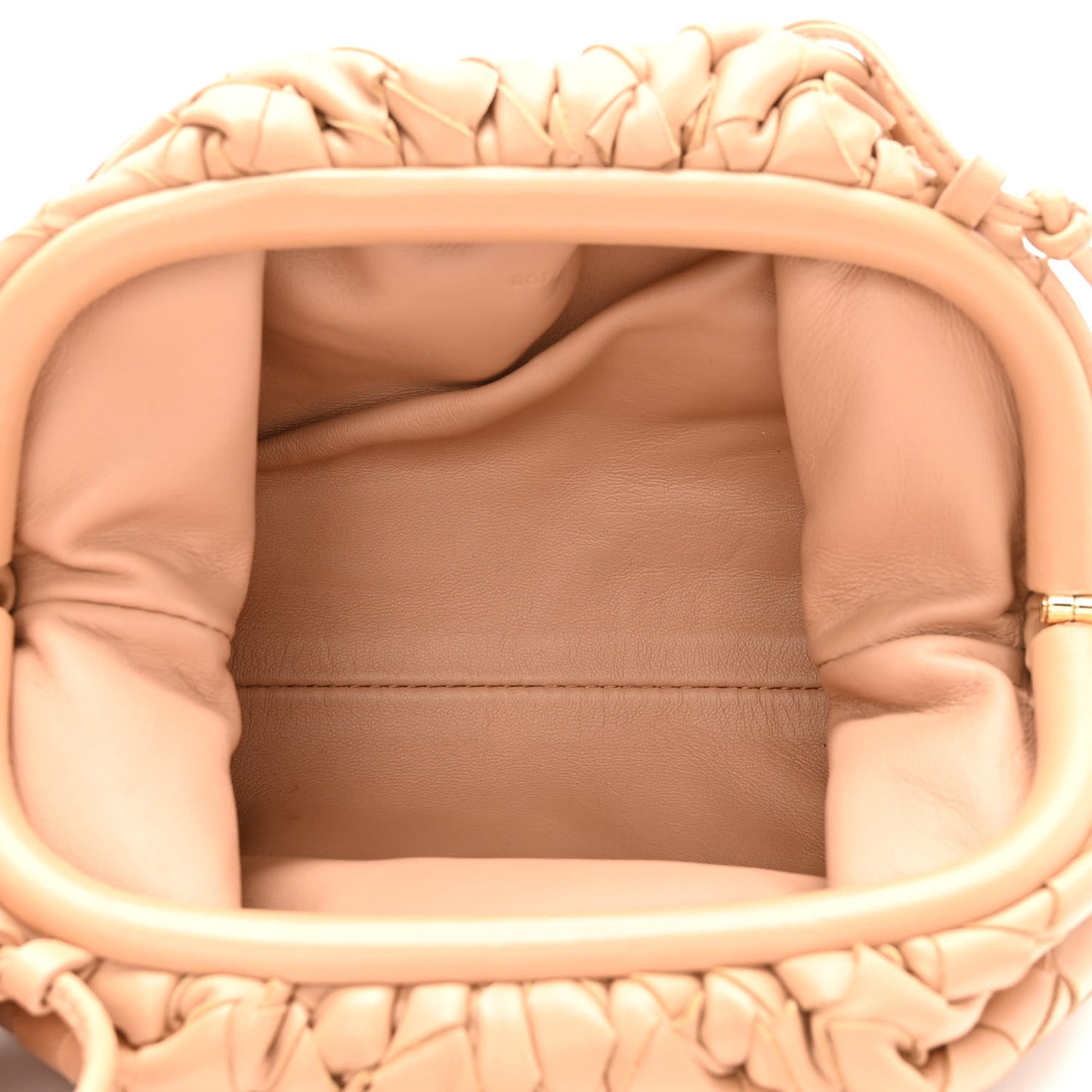 Nappa Intrecciato The Mini Pouch Almond