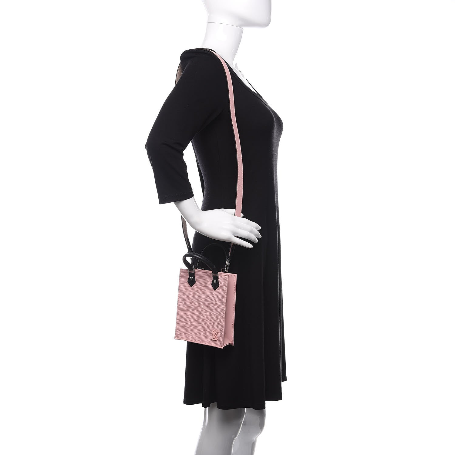 Louis Vuitton Epi Petit Sac Plat Rose Ballerine 2 of 11