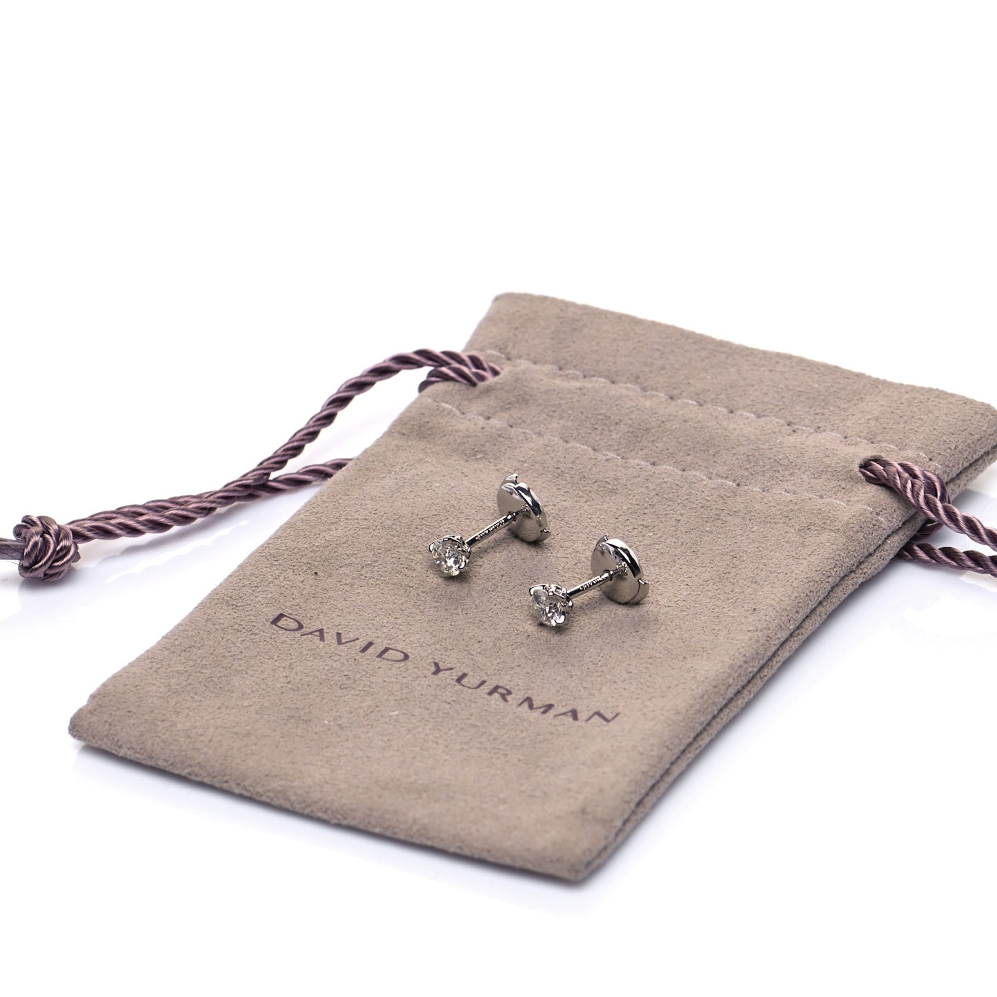 Platinum Diamond .60ctw Stud Earrings