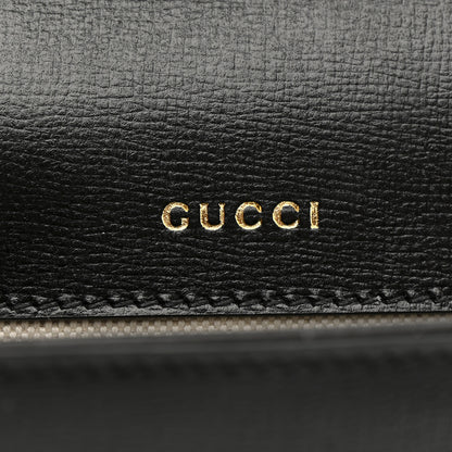 Gucci Azalea Calfskin Web Mini Horsebit 1955 Shoulder Bag Black 6 of 12