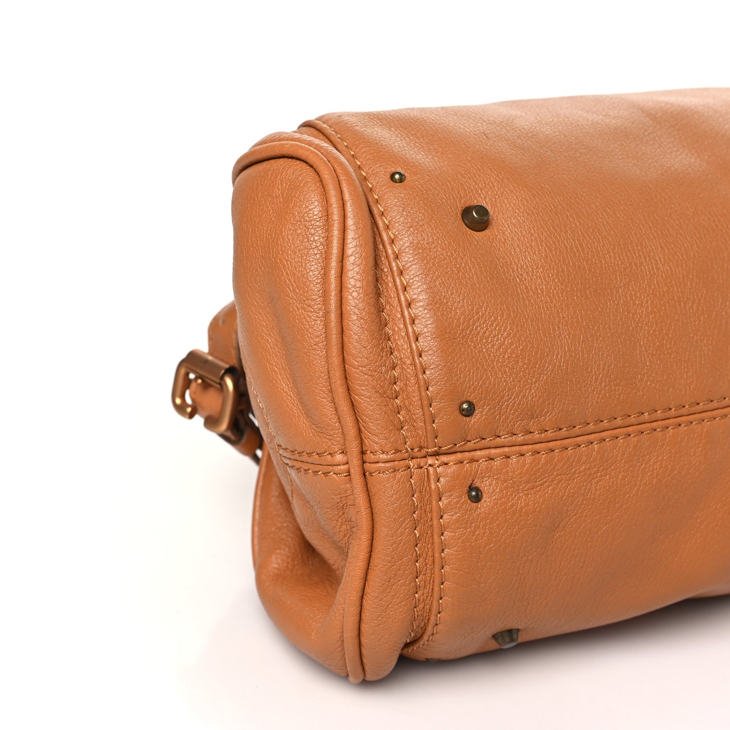 Calfskin Medium Paddington Satchel Tan