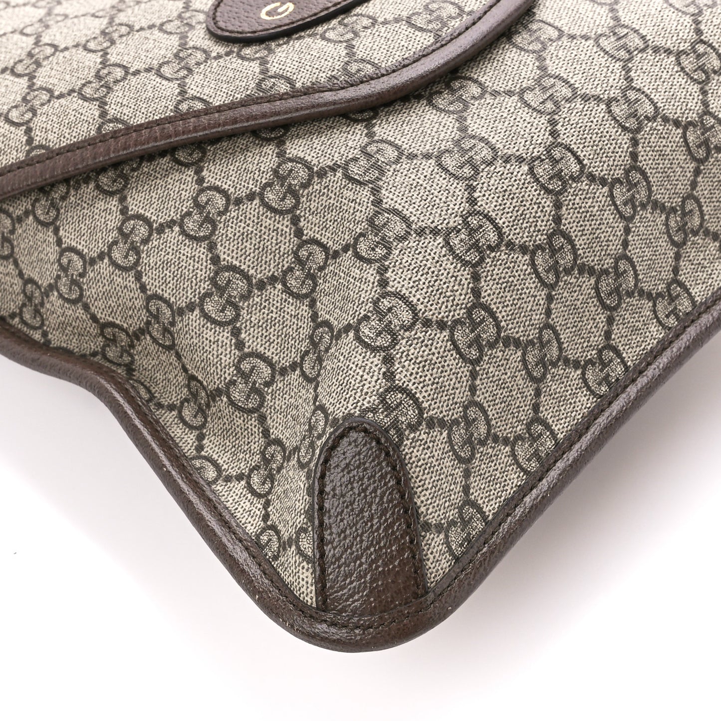 GG Supreme Monogram Web Medium Neo Vintage Flap Messenger Bag Beige New Acero
