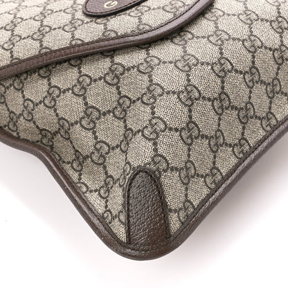 Gucci GG Supreme Monogram Web Medium Neo Vintage Flap Messenger Bag Beige New Acero 10 of 12