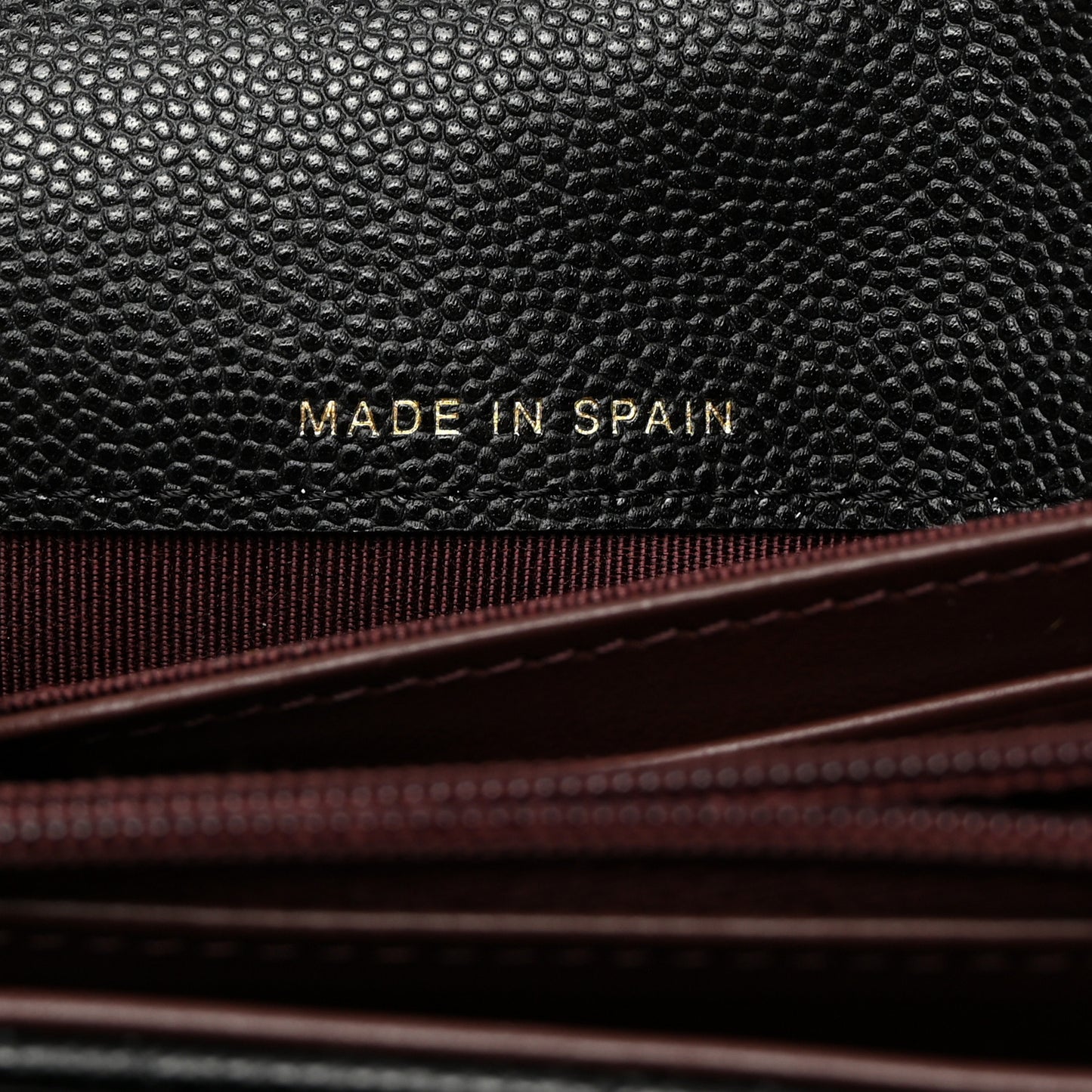 Caviar Quilted Medium Flap Wallet Black