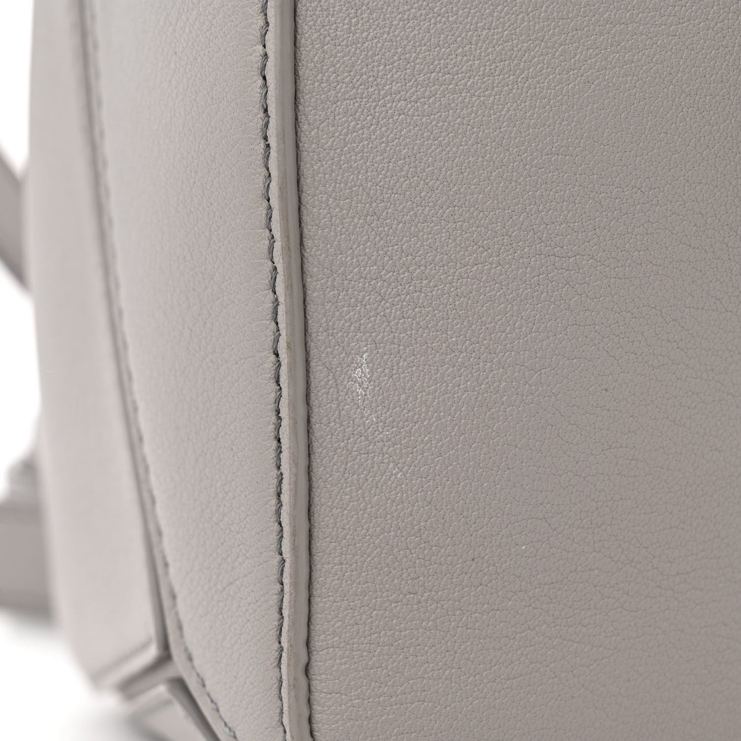 Calfskin Small Puzzle Bag Pearl Grey