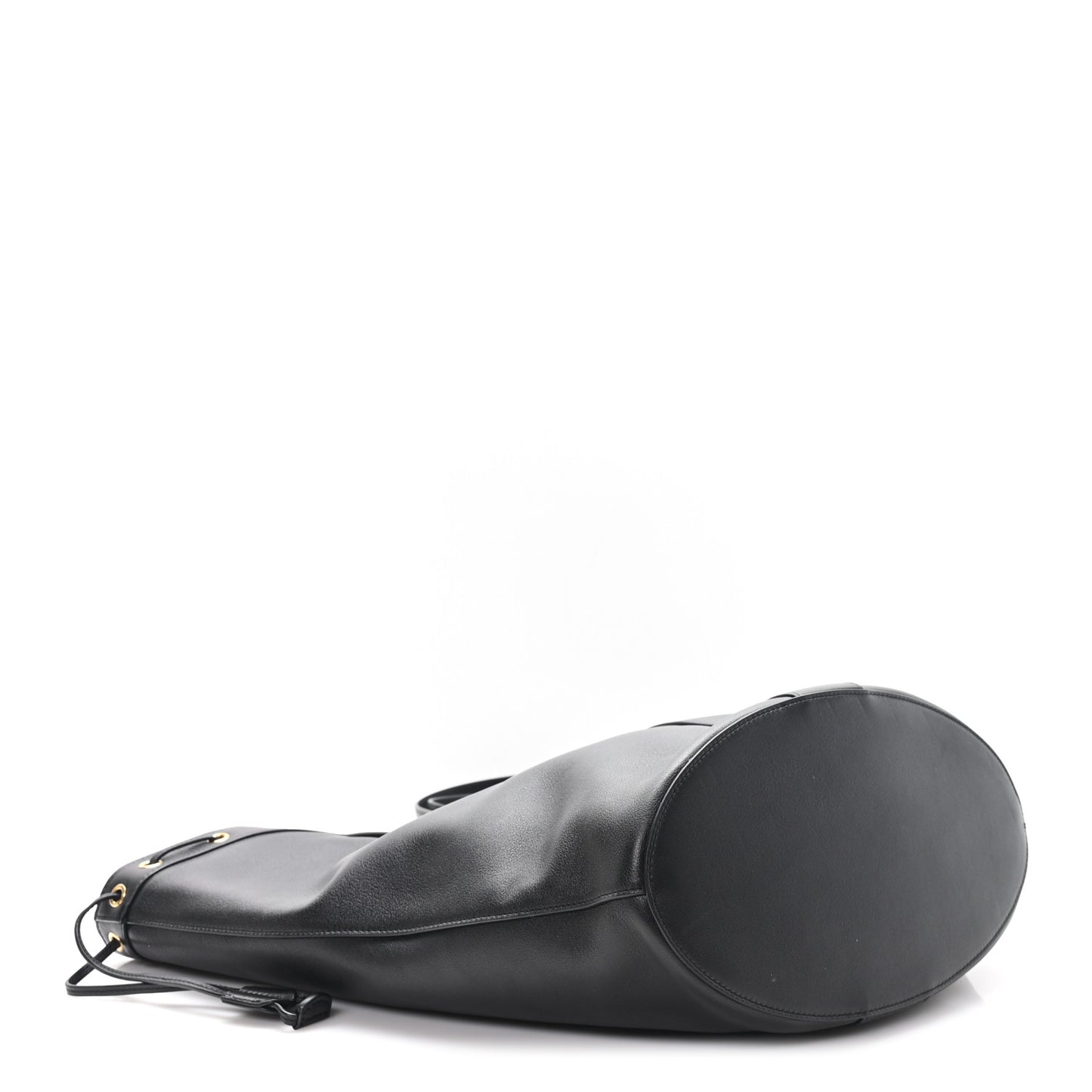 Santorini Lux Calfskin Y Drawstring Tote Black