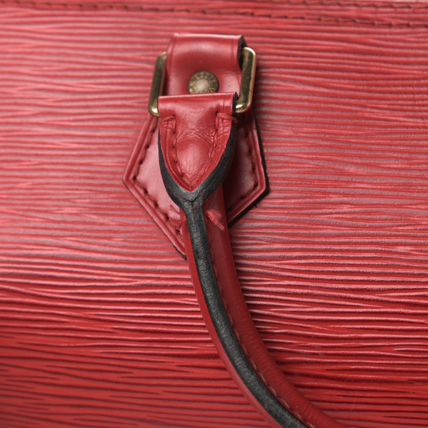 Louis Vuitton Epi Speedy 30 Castillan Red 21 of 23