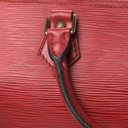 Louis Vuitton Epi Speedy 30 Castillan Red 21 of 23