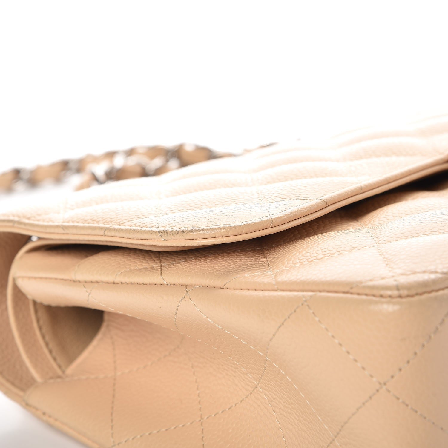 Chanel Caviar Quilted Jumbo Double Flap Beige Clair 14 of 14