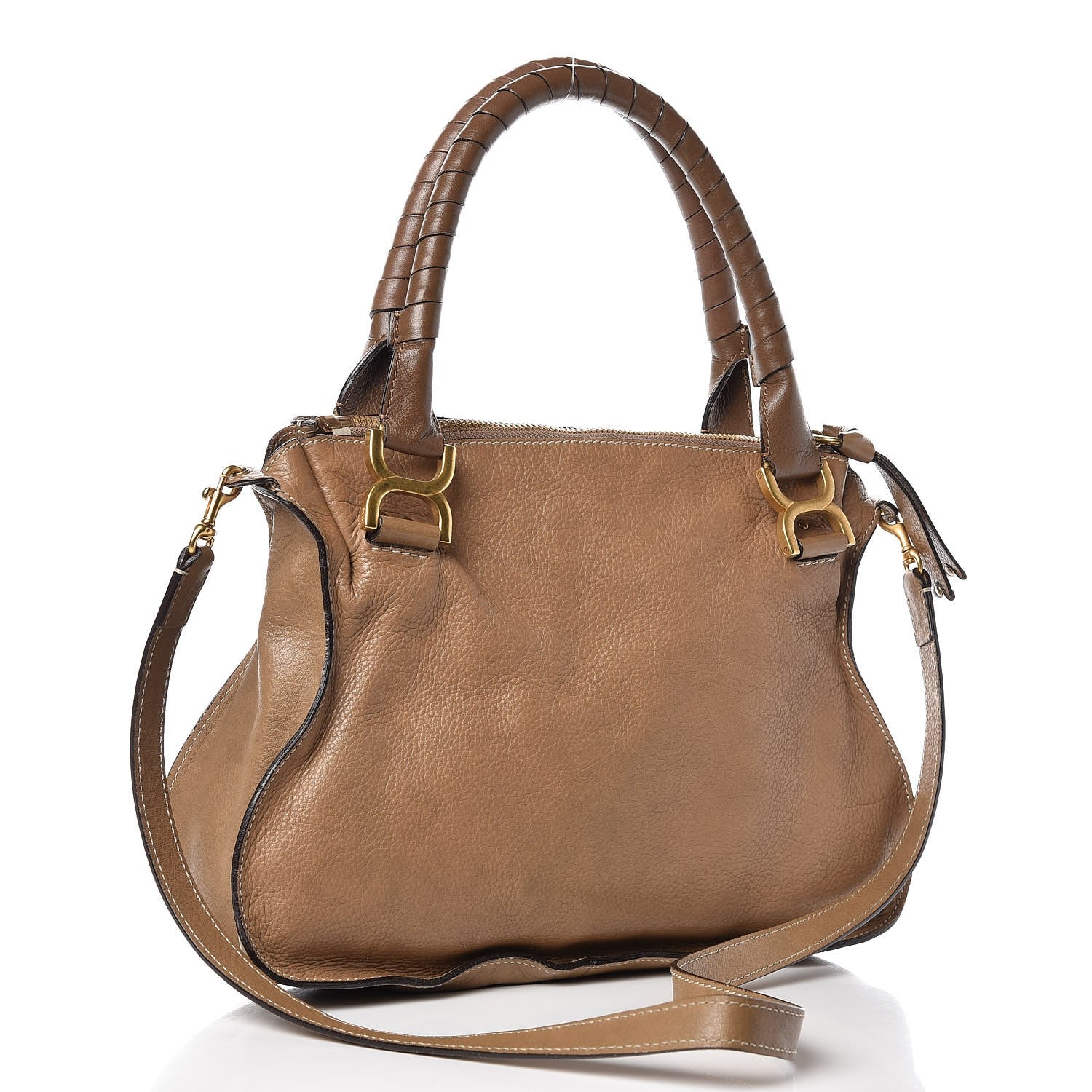 Chloe Calfskin Medium Marcie Satchel Nut 4 of 8