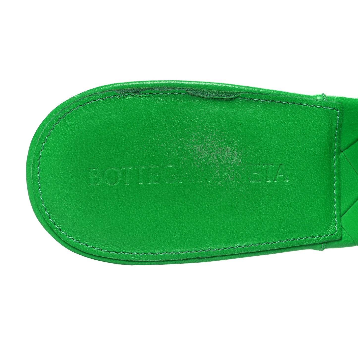 Nappa Maxi Intrecciato Lido 90mm Mule Sandals 37 Grass