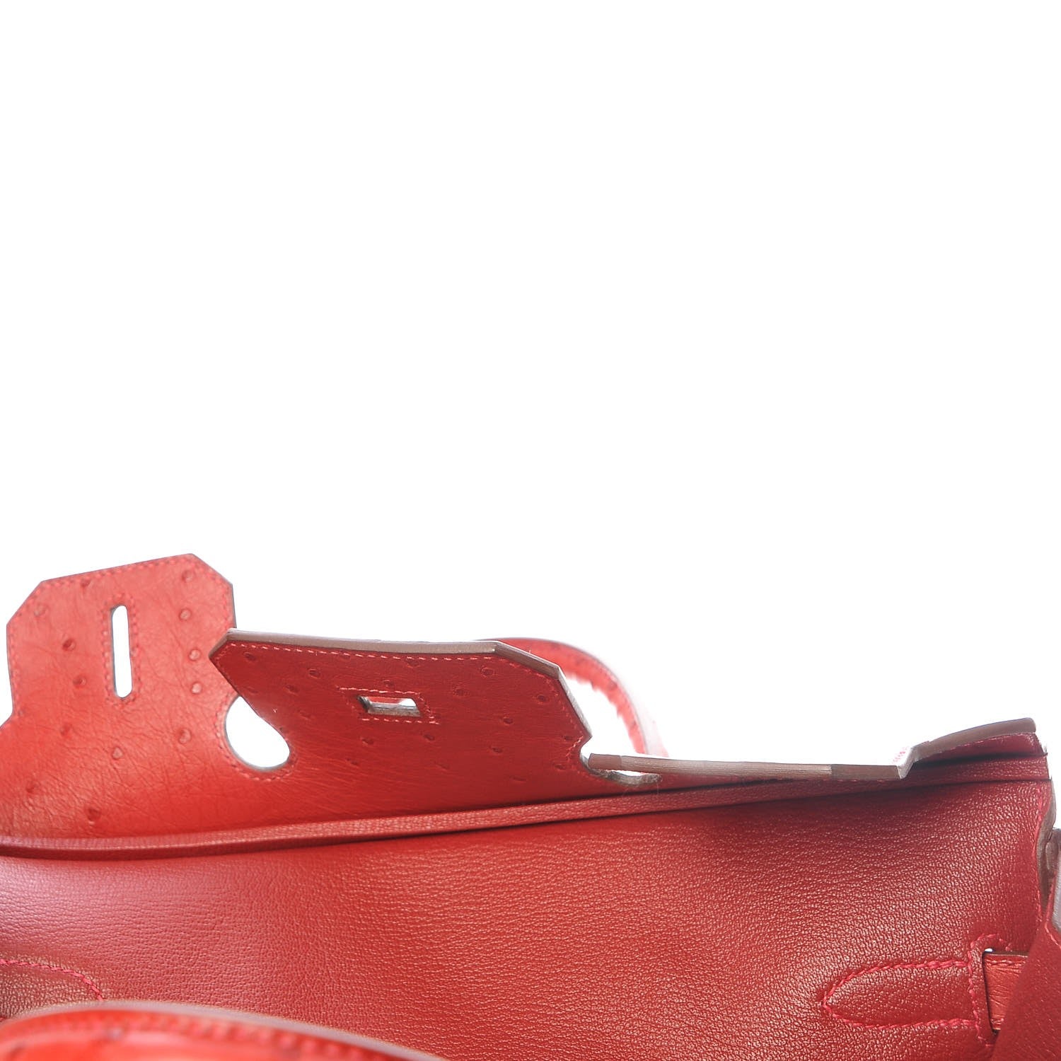 Hermes Ostrich Birkin 30 Rouge Vif 27 of 30