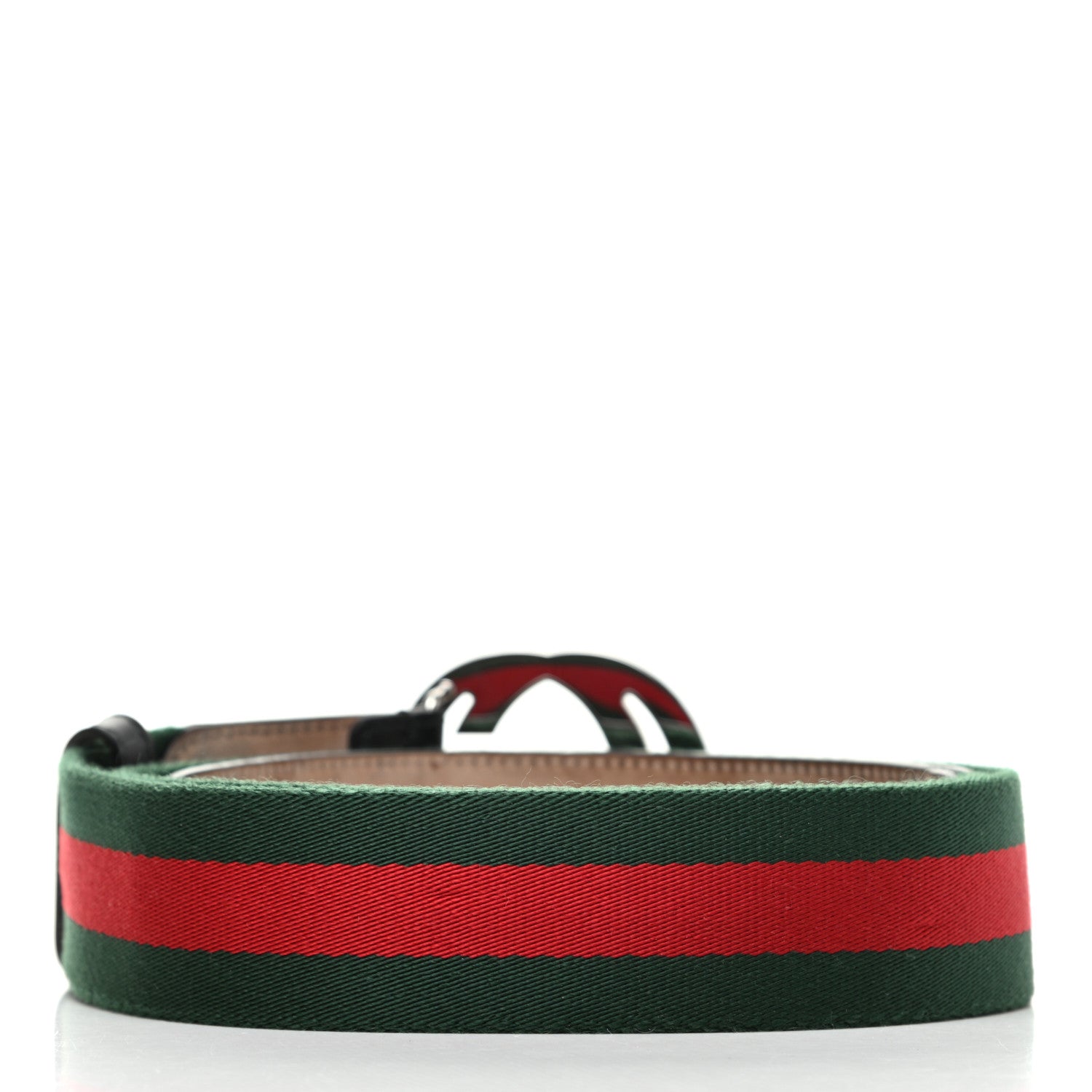 Gucci Canvas Web Interlocking G Belt95 38 Black 2 of 5