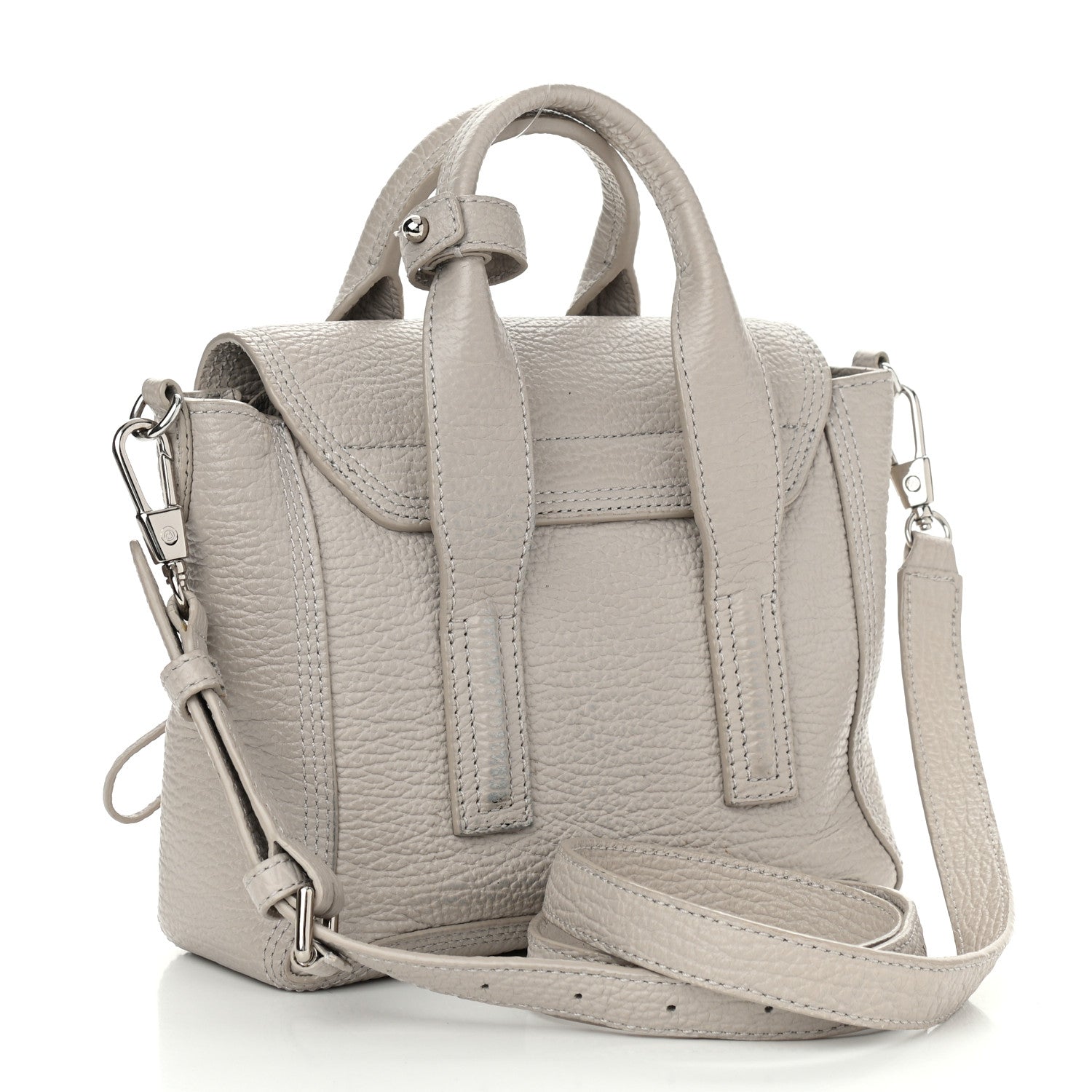 3.1 Phillip Lim Textured Calfskin Mini Pashli Satchel Feather 3 of 12