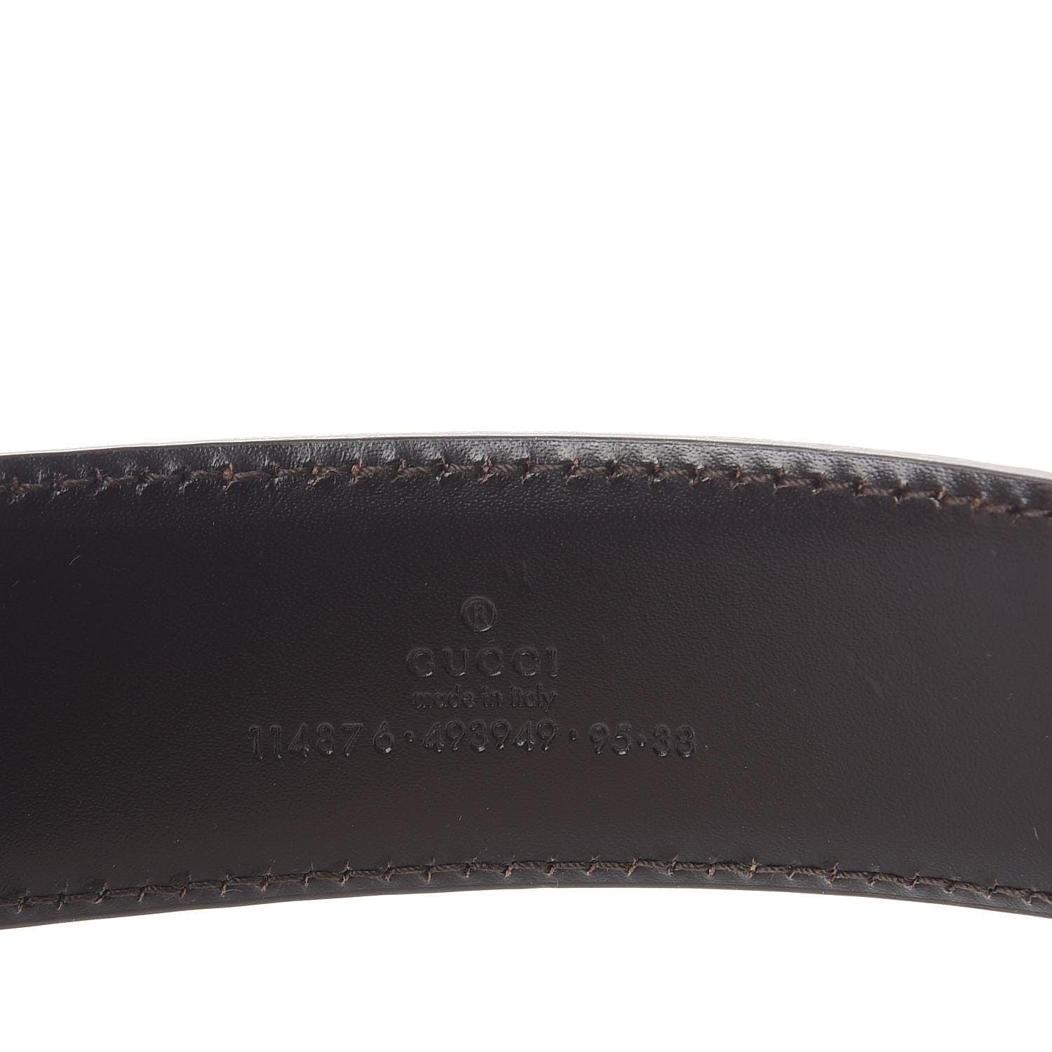Gucci Guccissima Interlocking G Belt 95 38 Off White 5 of 7