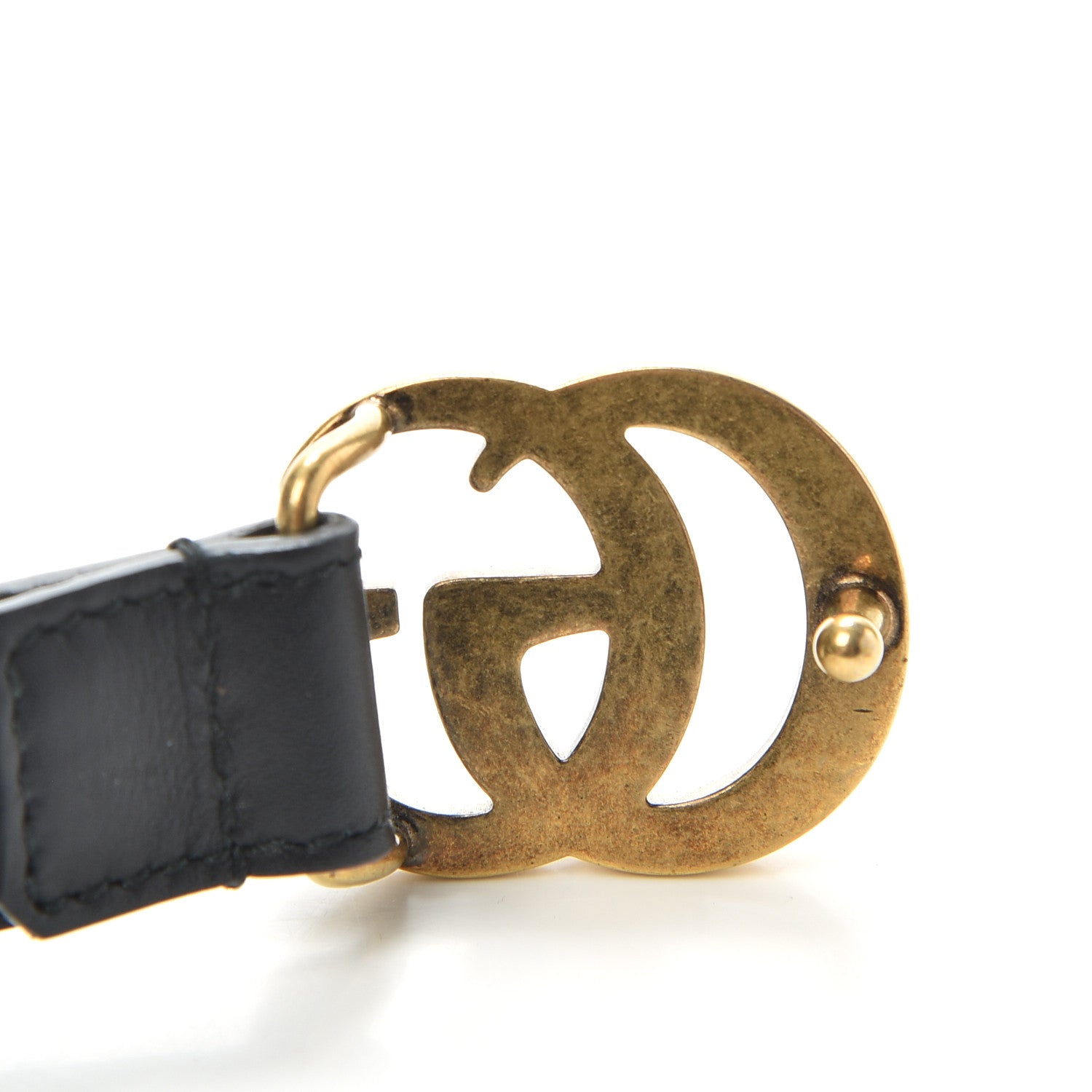 Gucci Calfskin Double G 20mm Belt 75 30 Black 4 of 6