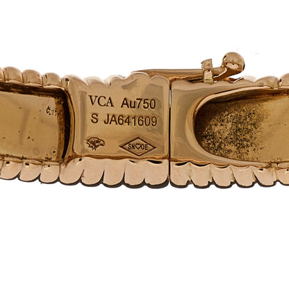 Van Cleef & Arpels 18K Rose Gold Perlee Signature Bangle Bracelet S 4 of 5