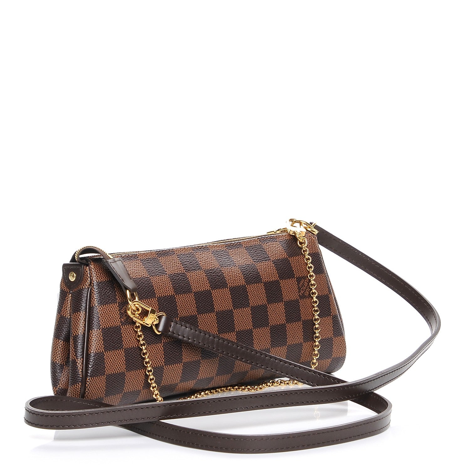 Louis Vuitton Damier Ebene Eva Clutch 3 of 8
