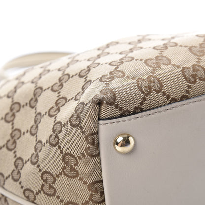 Gucci Monogram Medium New Britt Tote Off White 9 of 18