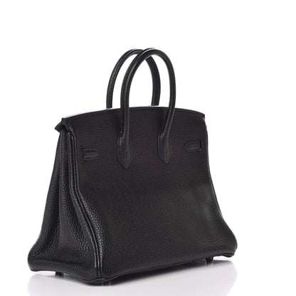 Hermes Togo Birkin 25 Black 3 of 8