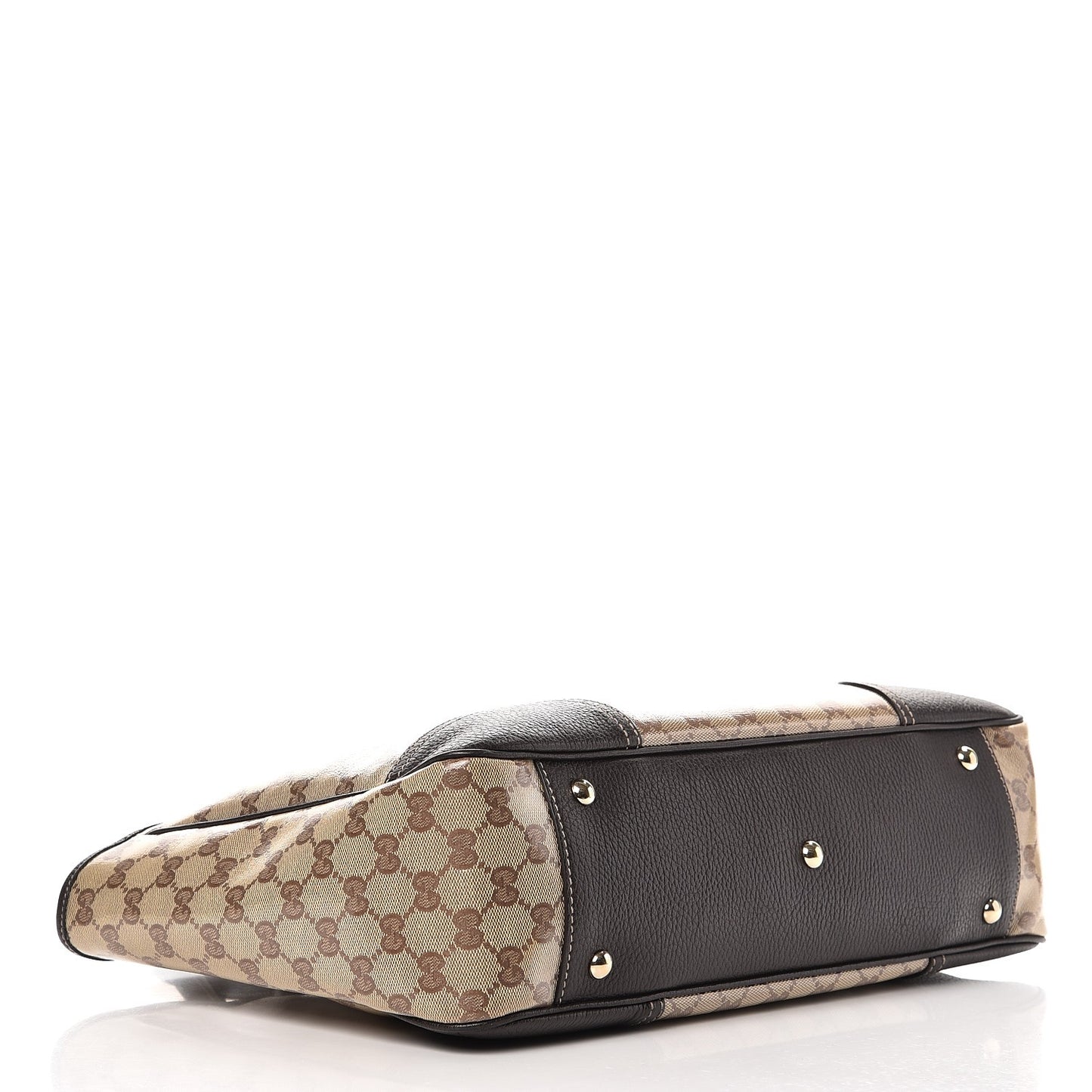 Crystal Monogram Medium Princy Tote Dark Brown