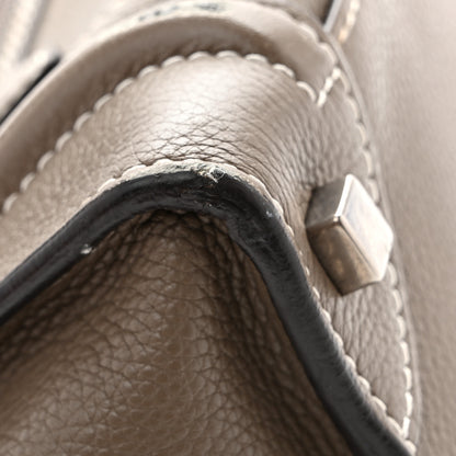 Celine Drummed Calfskin Micro Luggage Souris Souris 10 of 11