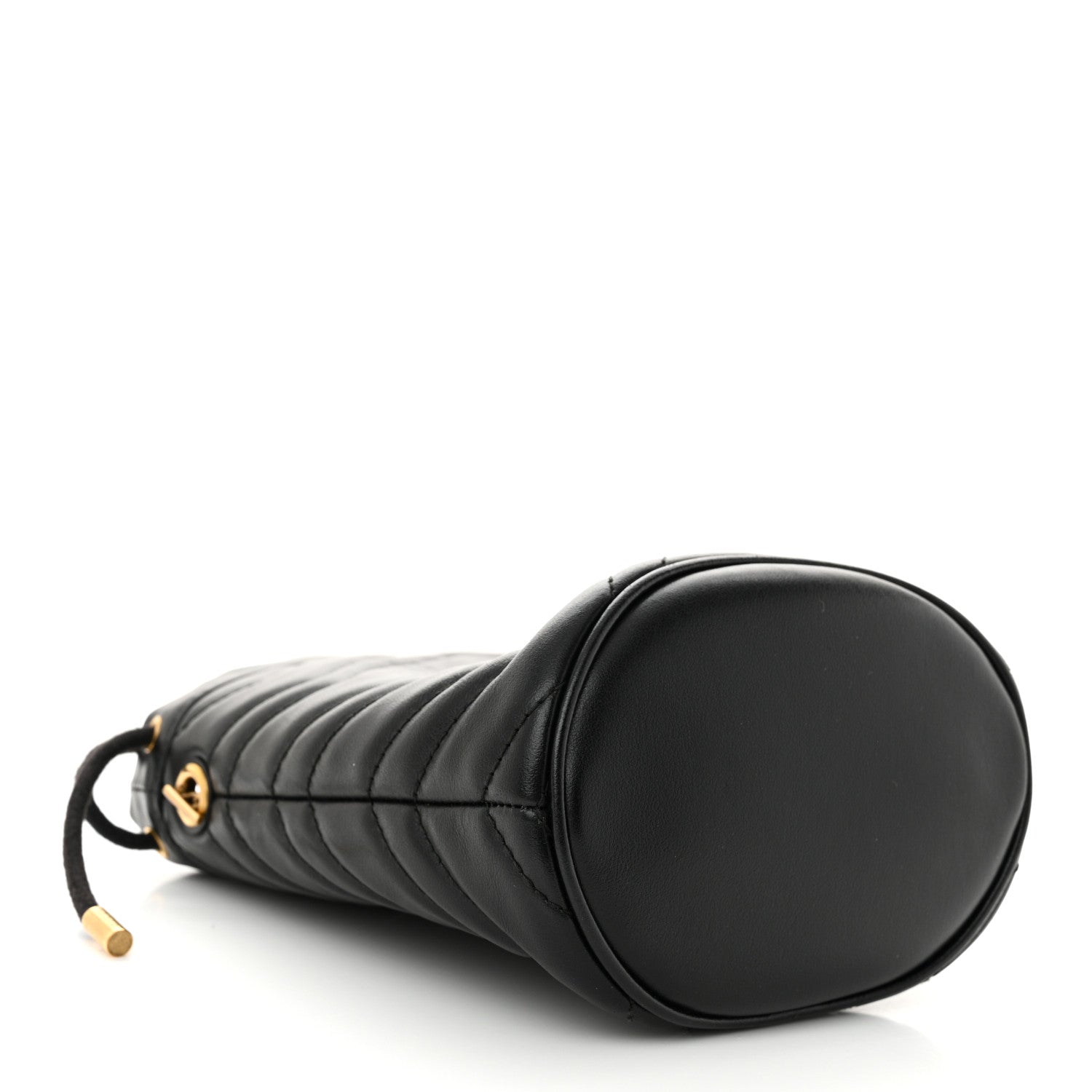 Gucci Calfskin Matelasse Mini GG Marmont 2.0 Bucket Bag Black 4 of 10