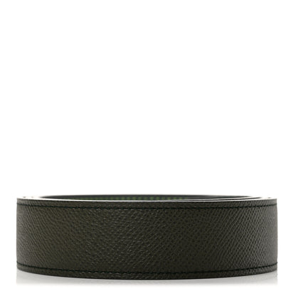 Hermes Epsom Reversible 32mm Belt Strap 85 34 Vert De Gris Vert Amande 2 of 7