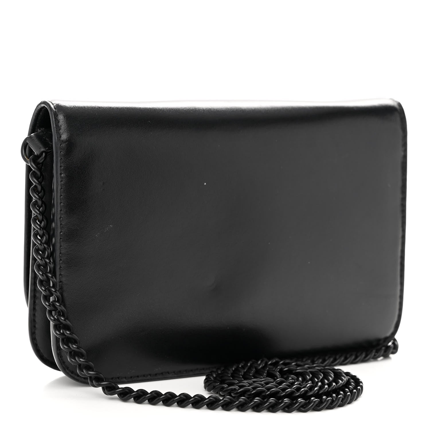 Balenciaga Smooth Calfskin B Wallet on Chain Black 3 of 9