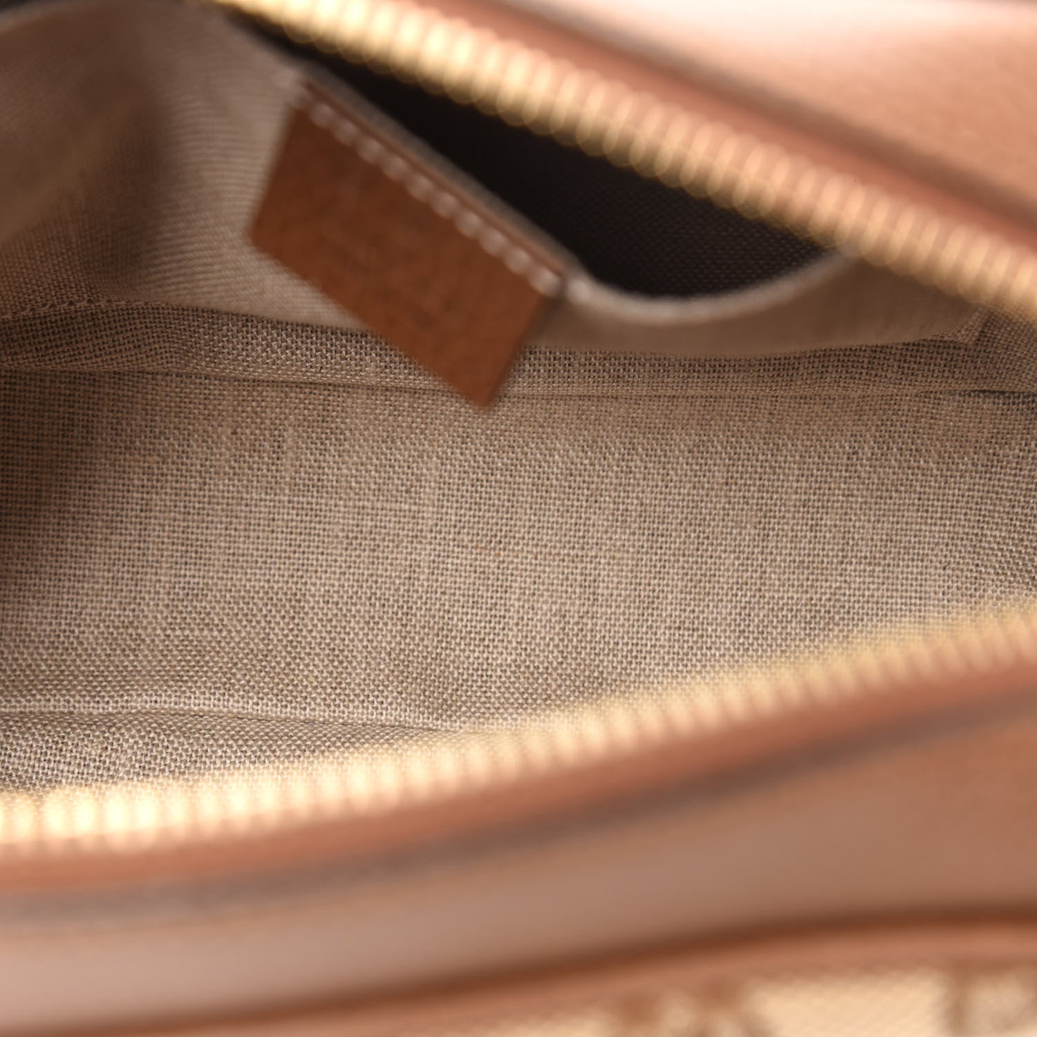 Gucci Monogram Mini Bree Messenger Bag Beige Tabacco 5 of 12