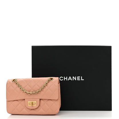 Chanel Aged Calfskin Quilted 2.55 Reissue Mini Flap Beige 11 of 11