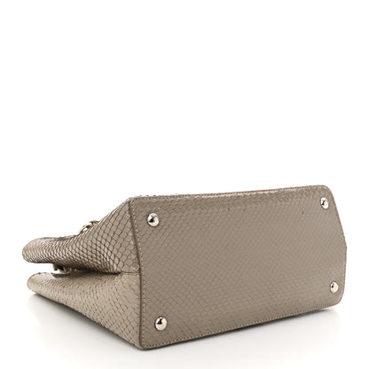 Fendi Snakeskin Petite 2Jours Tote Beige Multicolor 4 of 10