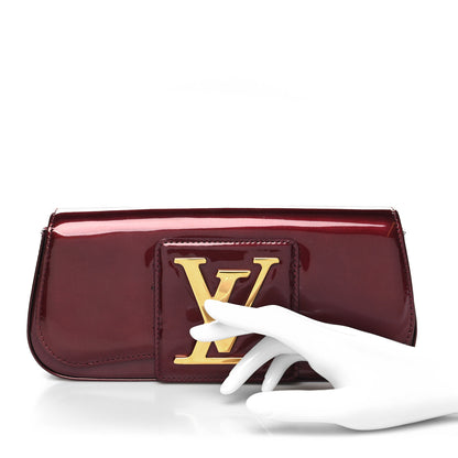 Louis Vuitton Patent Sobe Clutch Rouge Fauviste 2 of 11
