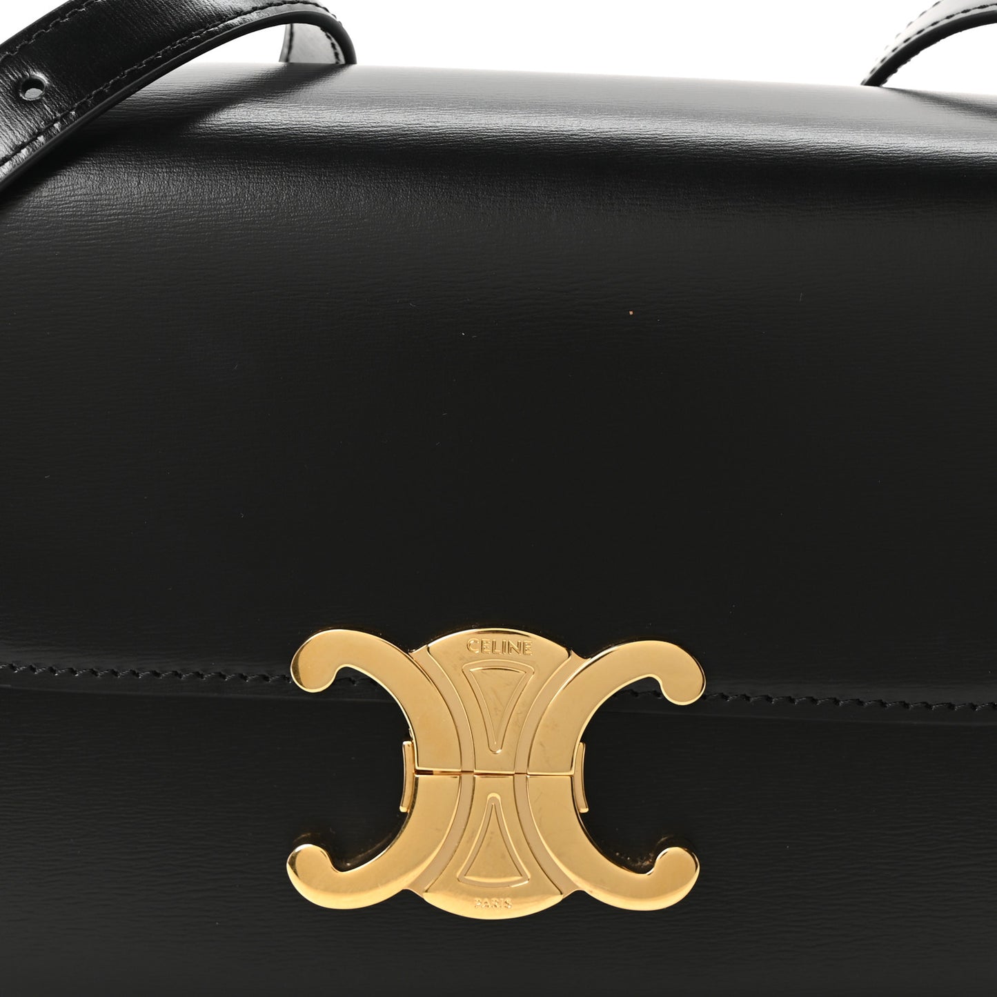 Shiny Calfskin Teen Triomphe Black