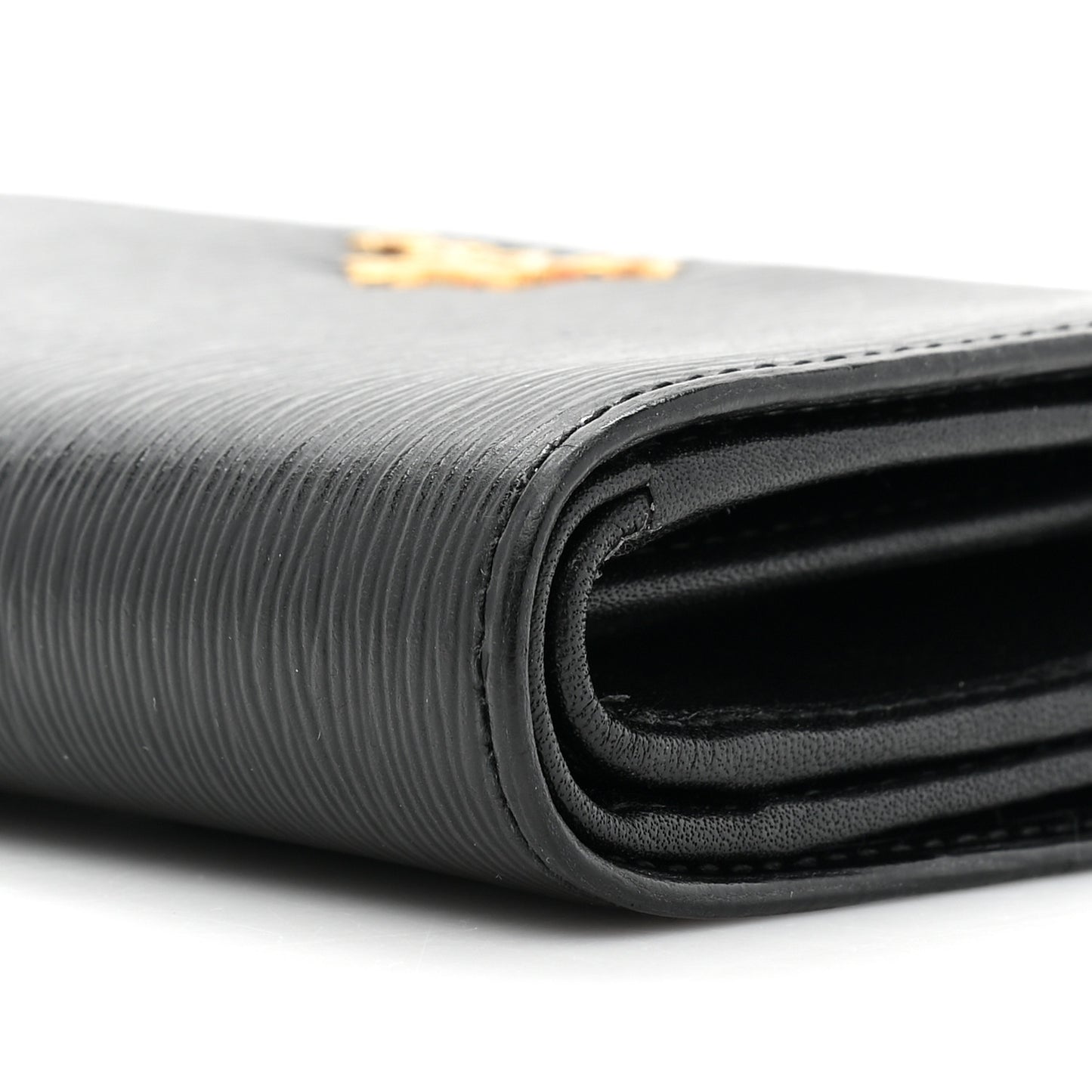 Saffiano Metal Compact Wallet Black