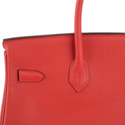 Hermes Togo Birkin 35 Rouge Casaque 20 of 22