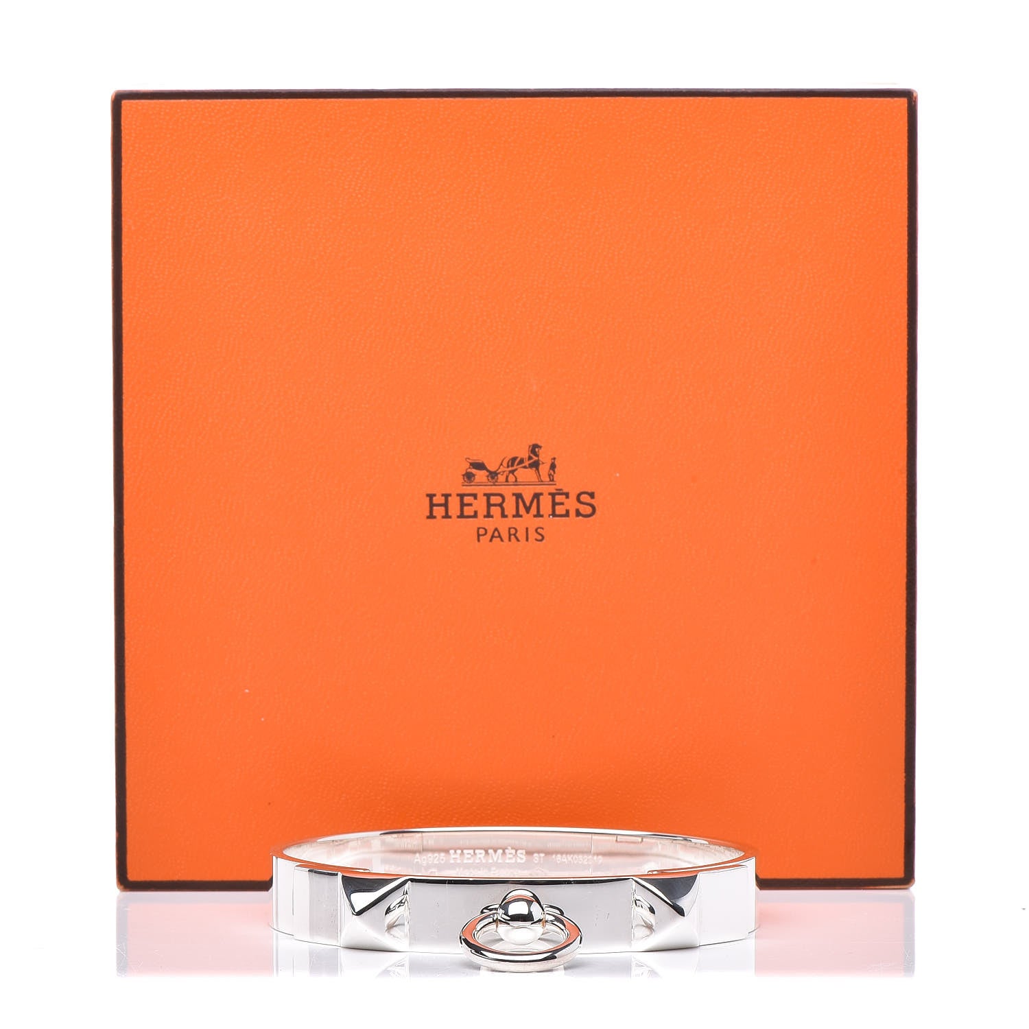 Hermes Sterling Silver PM Collier De Chien Bracelet ST 5 of 5