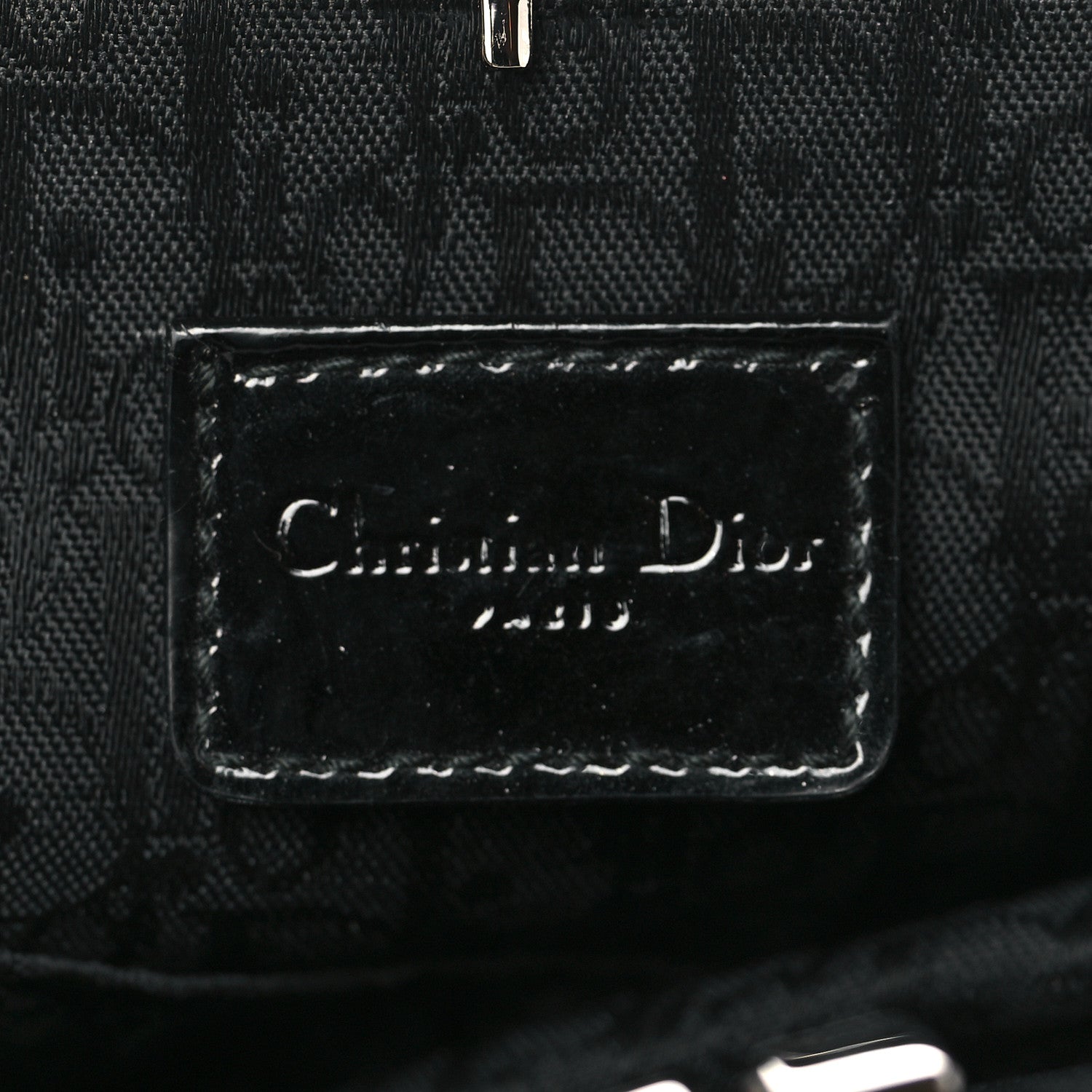 Christian Dior Satin Mini Saddle Black 6 of 10