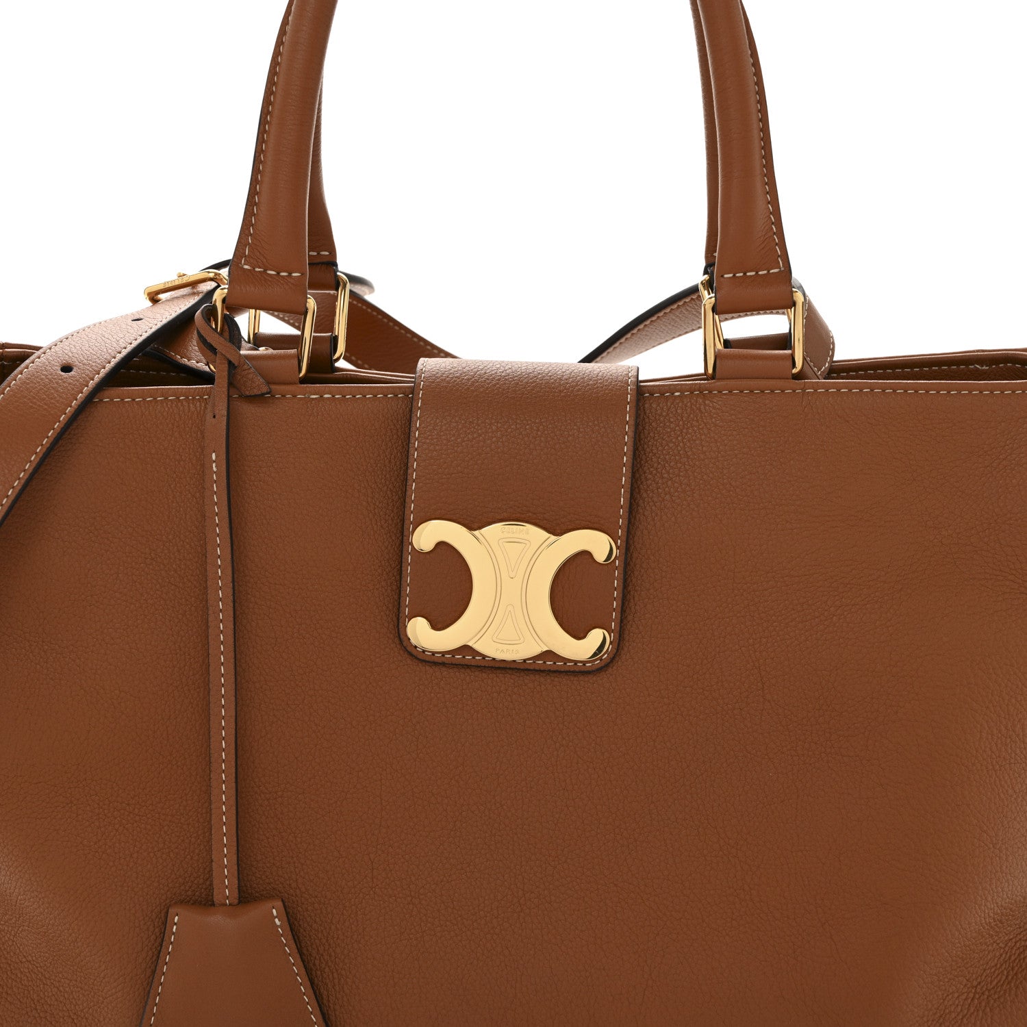 Celine Supple Calfskin Medium Appoline Tan 8 of 13