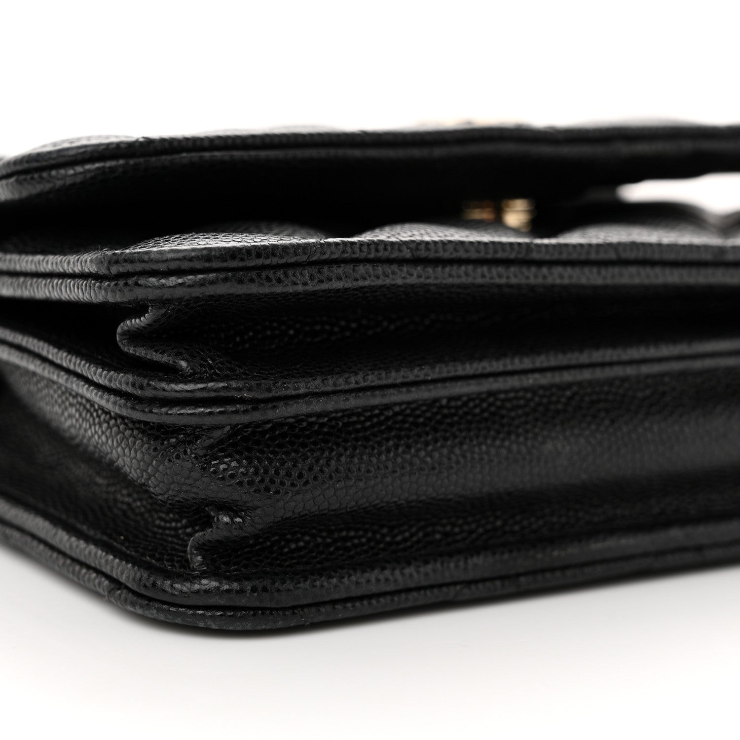 Chanel Caviar Quilted Mini Wallet On Chain WOC Black 9 of 12